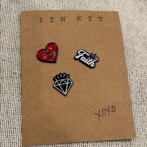 Heart, Faith, and Diamond Pin Kit